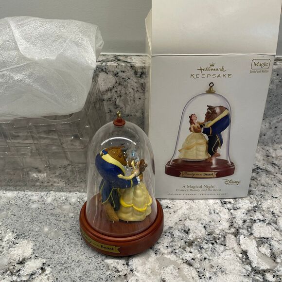 Hallmark Keepsake Beauty & the Beast Disney Christmas Ornament Magical Night - Picture 9 of 10